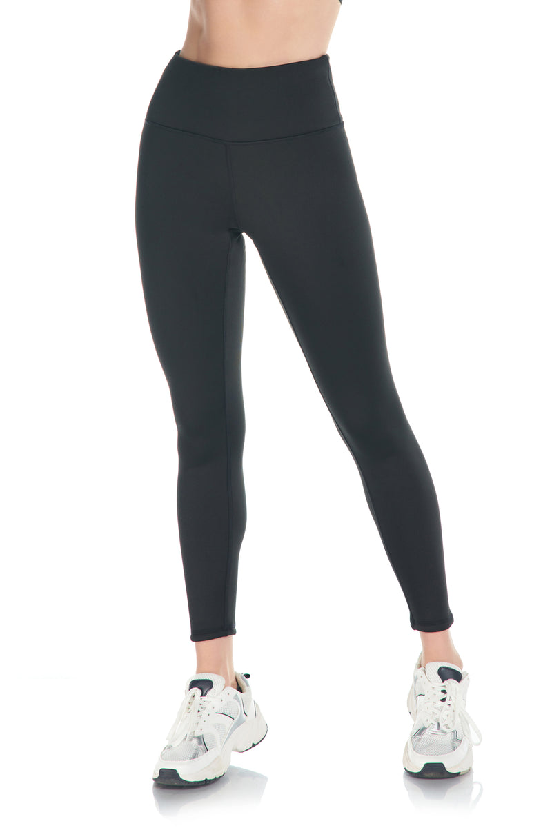 Sleek Sherpa Fleece-Lined High-Waist Legging