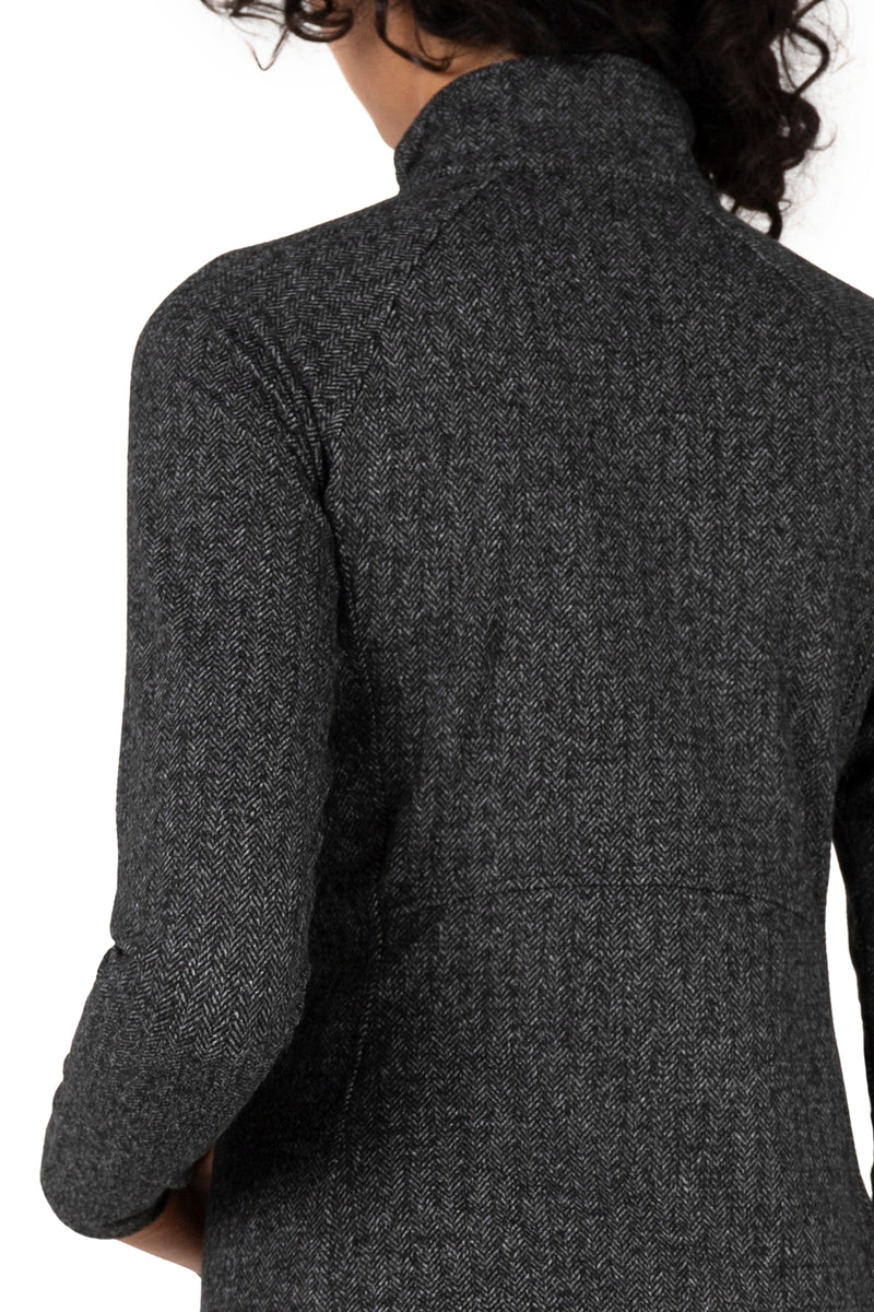 Alpine 1/4 Zip Double Brushed Jacquard Sweater