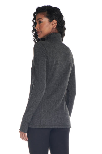 Equinox 1/4 Zip Double Brushed Jacquard Sweater